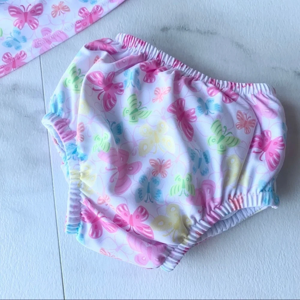 Green sprouts infant swim diaper suit floral 6 mo